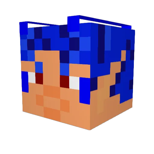 Ichigo_Zero Minecraft avatar head, 3D render
