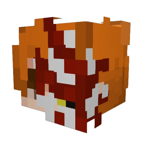 Ichigoat5000 Minecraft avatar head, 3D render