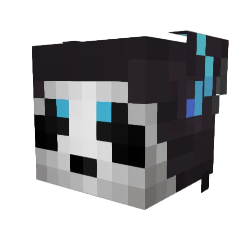 Ichigomike147 Minecraft avatar head, 3D render
