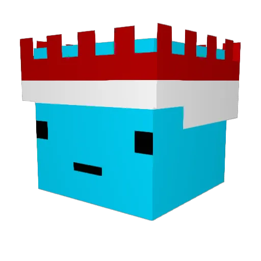 Ichiii_ Minecraft avatar head, 3D render