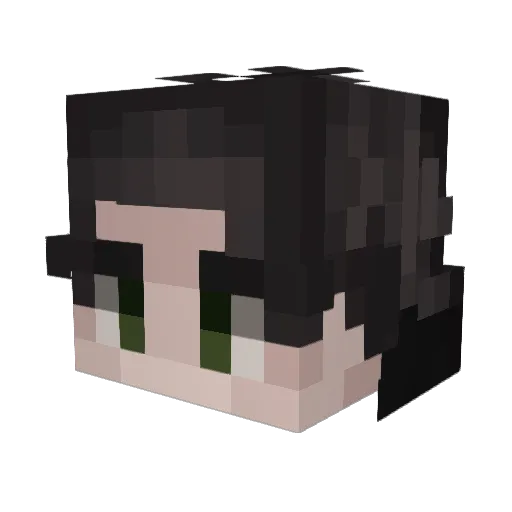 Ichiinn Minecraft avatar head, 3D render