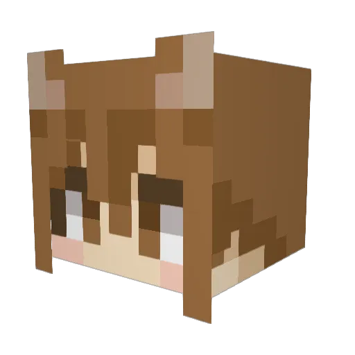 Ichijikuno_Bon Minecraft avatar head, 3D render