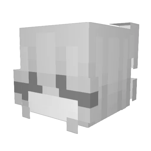 IchiroYasha Minecraft avatar head, 3D render