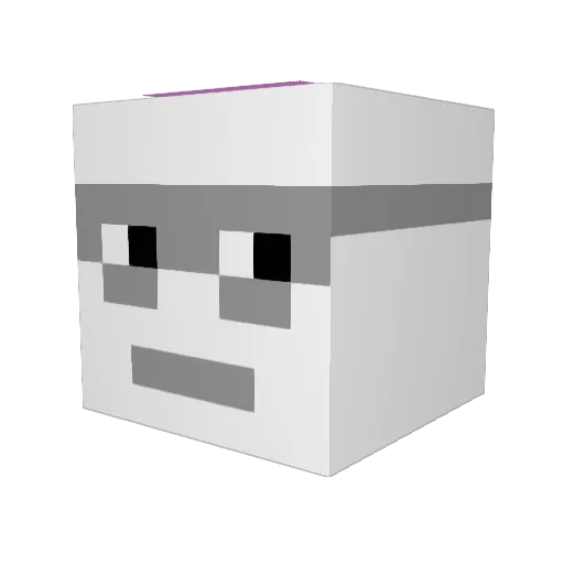Ichiro_M3 Minecraft avatar head, 3D render