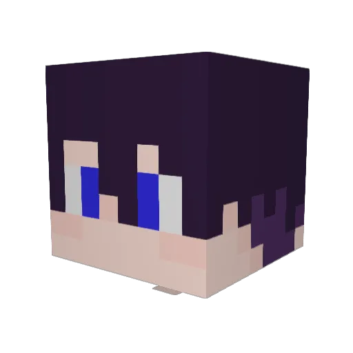 Ichishiro_100 Minecraft avatar head, 3D render