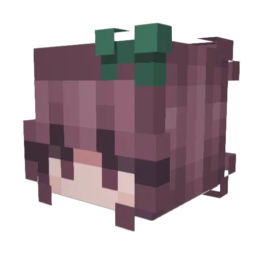 Ichmood Minecraft avatar head, 3D render