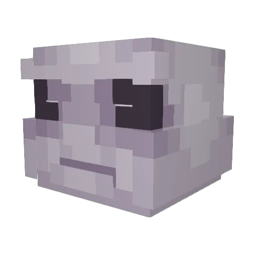 Ichschlafe Minecraft avatar head, 3D render