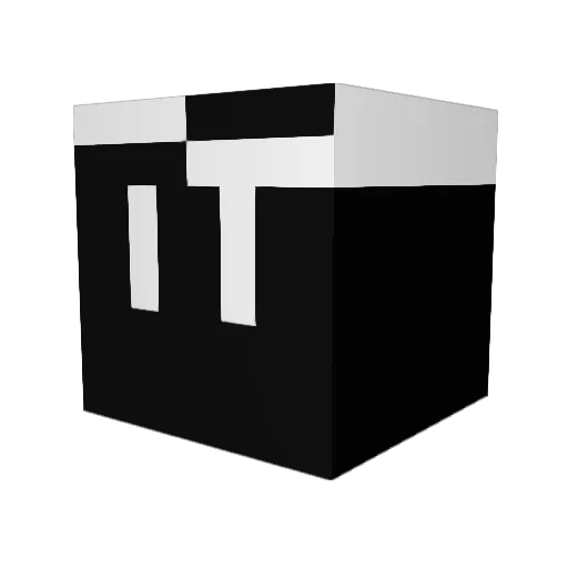 Ichthis Minecraft avatar head, 3D render