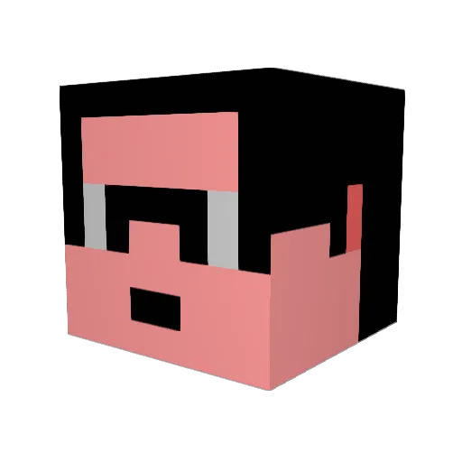 Ichundnurich Minecraft avatar head, 3D render