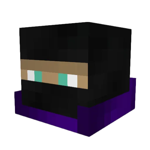 Ickabodx Minecraft avatar head, 3D render