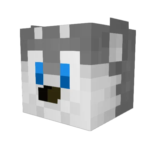 Icki_Icki Minecraft avatar head, 3D render