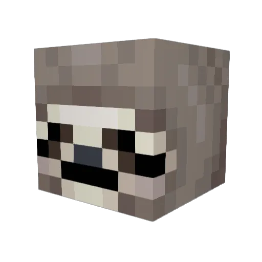 Icklokore Minecraft avatar head, 3D render