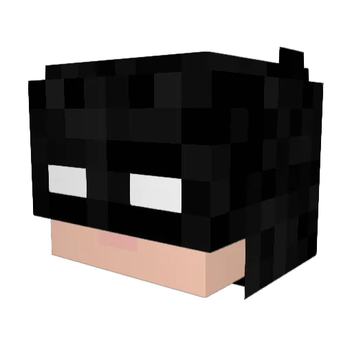 Ickone Minecraft avatar head, 3D render