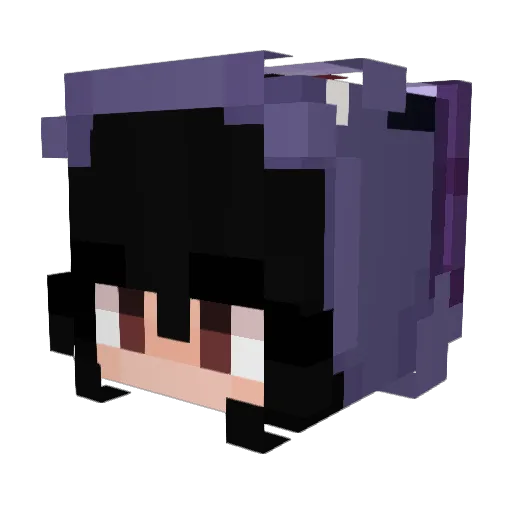 Icky2319 Minecraft avatar head, 3D render