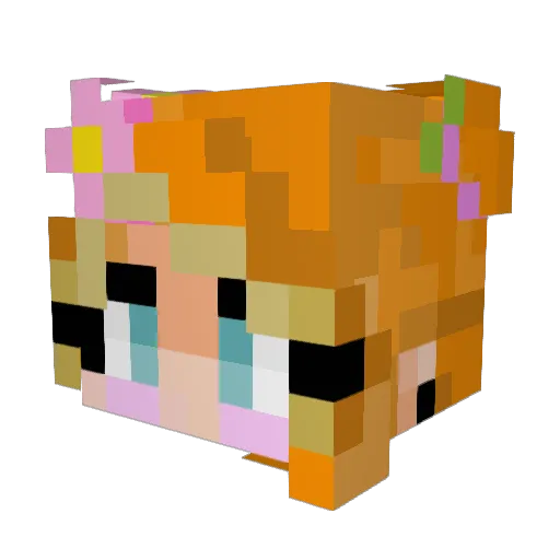 IckyBrew Minecraft avatar head, 3D render