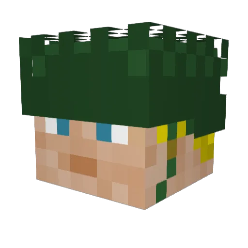 Iclc Minecraft avatar head, 3D render