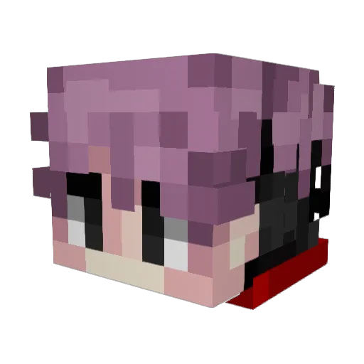 IcntSleep Minecraft avatar head, 3D render