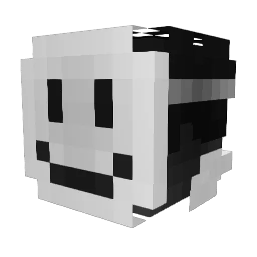 Icnubau Minecraft avatar head, 3D render
