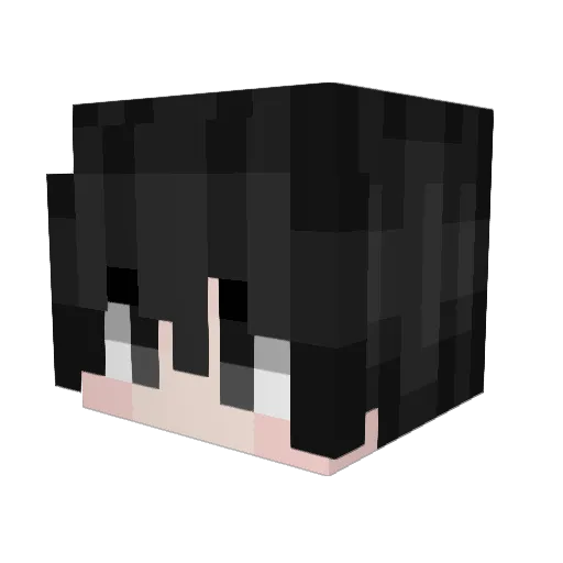 Icoka Minecraft avatar head, 3D render