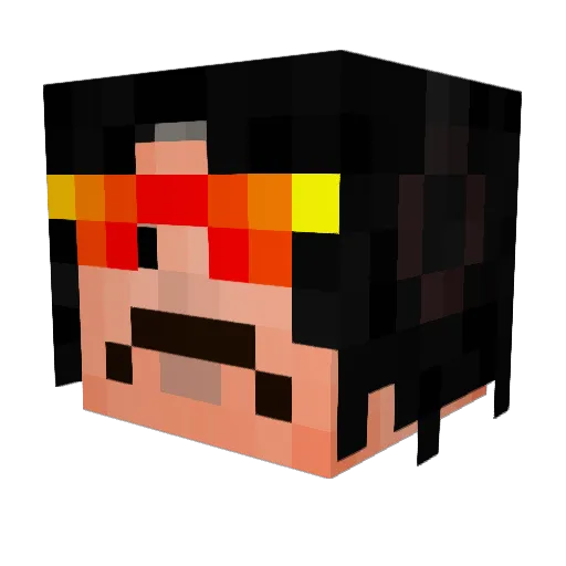 IconJT Minecraft avatar head, 3D render