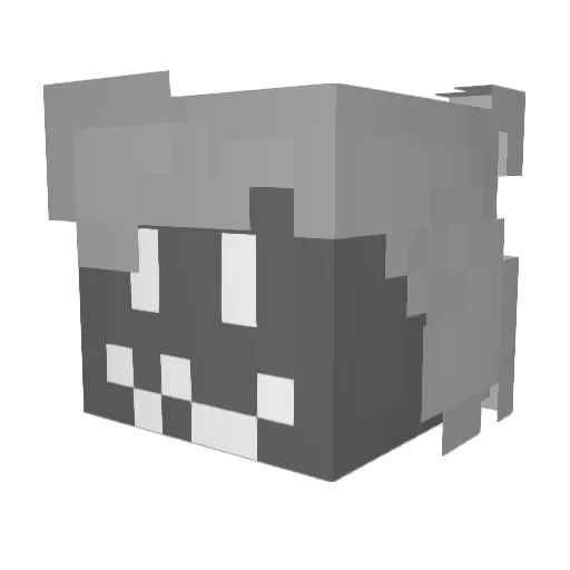 Icondor Minecraft avatar head, 3D render