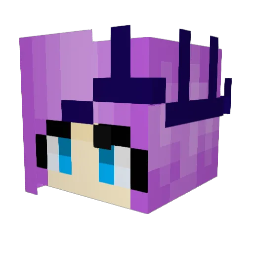 IconicAddictions Minecraft avatar head, 3D render