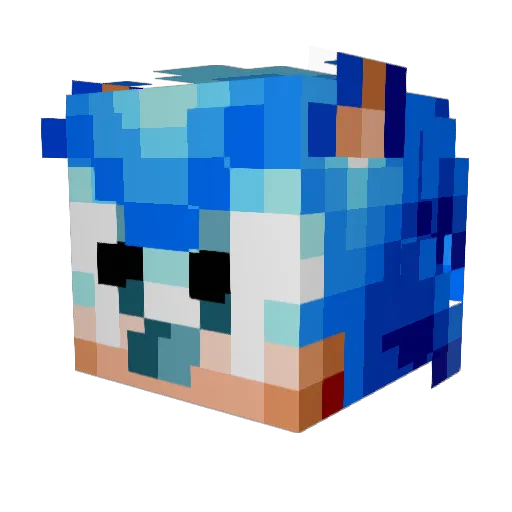 IconicSH Minecraft avatar head, 3D render