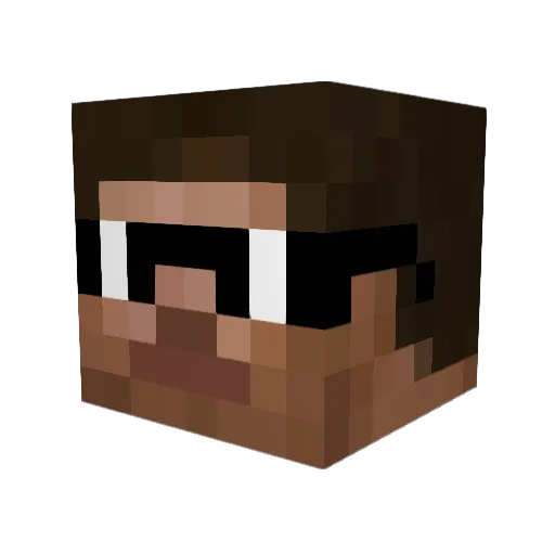Icrtiz2 Minecraft avatar head, 3D render