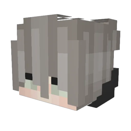 Icrus Minecraft avatar head, 3D render