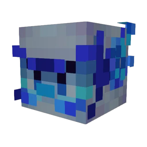 Icryatlife Minecraft avatar head, 3D render