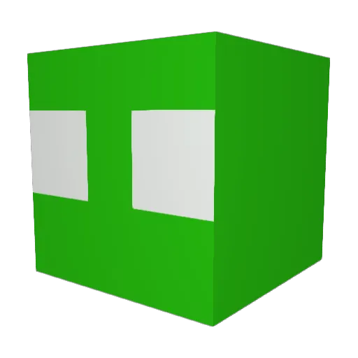 Icwa Minecraft avatar head, 3D render