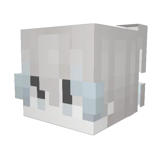 Icxyy Minecraft avatar head, 3D render