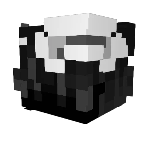 Icy4eyes Minecraft avatar head, 3D render
