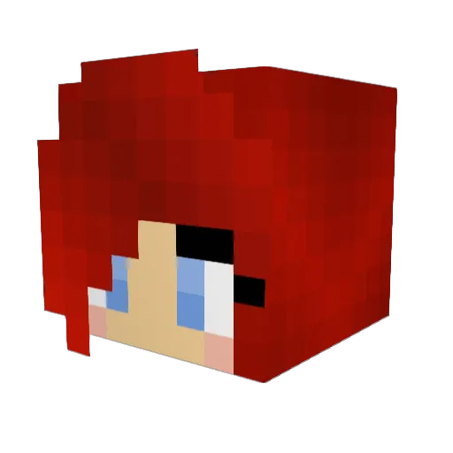 Icy8174 Minecraft avatar head, 3D render