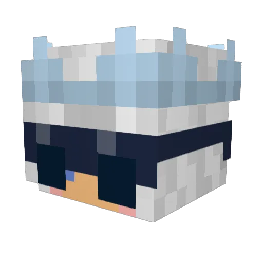 IcyCull Minecraft avatar head, 3D render