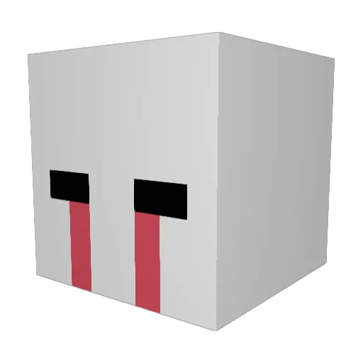 IcyExists Minecraft avatar head, 3D render