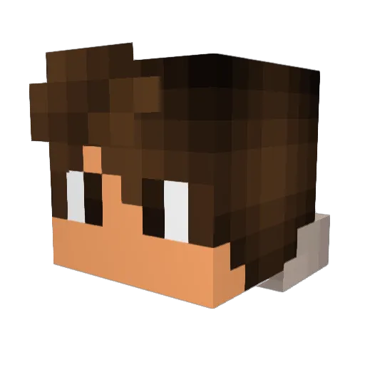 IcyFades Minecraft avatar head, 3D render