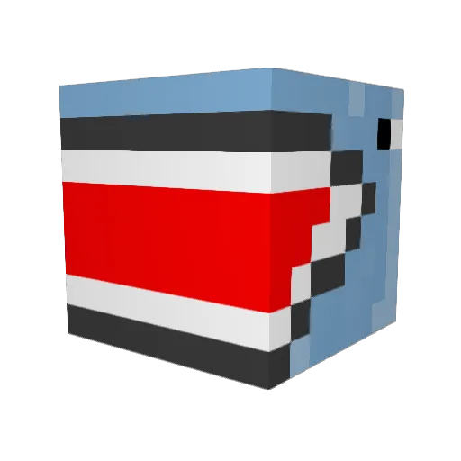 IcyGrip Minecraft avatar head, 3D render