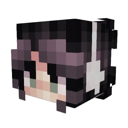 IcyIssyl Minecraft avatar head, 3D render