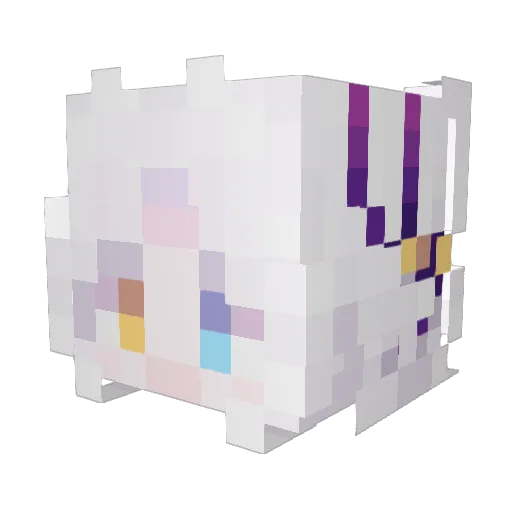 IcyIvy18 Minecraft avatar head, 3D render