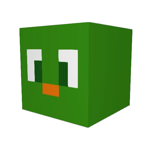 IcyMelon521 Minecraft avatar head, 3D render
