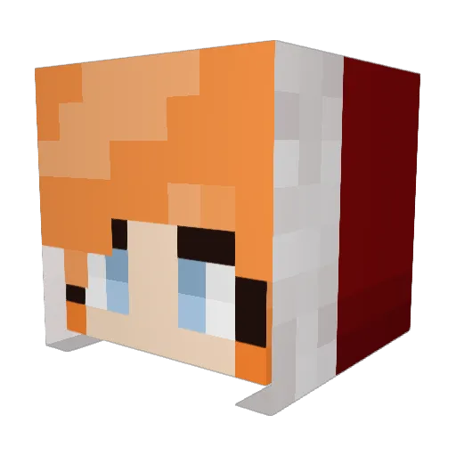 IcyMinto Minecraft avatar head, 3D render