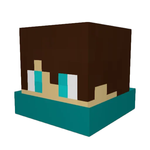 IcyOshawott Minecraft avatar head, 3D render