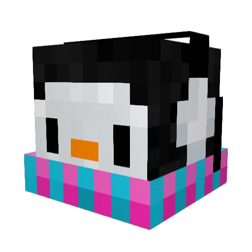 IcyPenguin10 Minecraft avatar head, 3D render