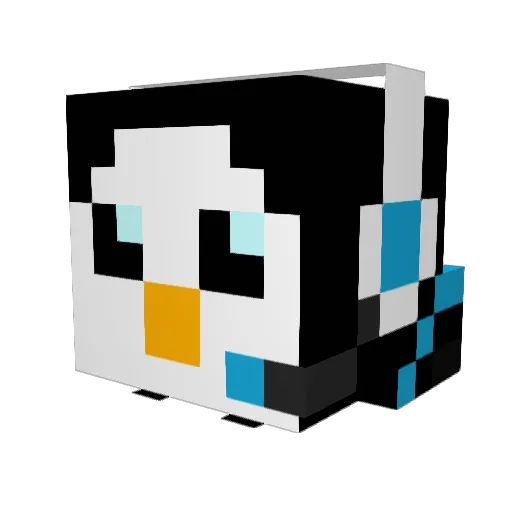 IcyPenguin234 Minecraft avatar head, 3D render