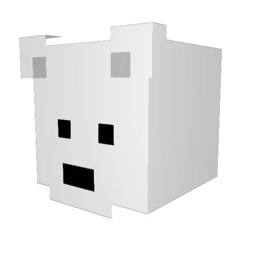 IcyPike_ Minecraft avatar head, 3D render