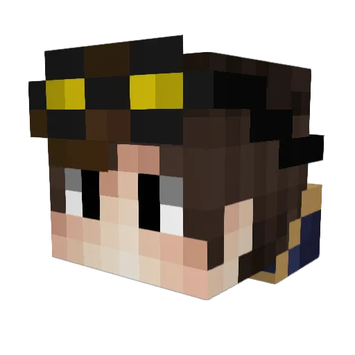 IcyPrecisions Minecraft avatar head, 3D render