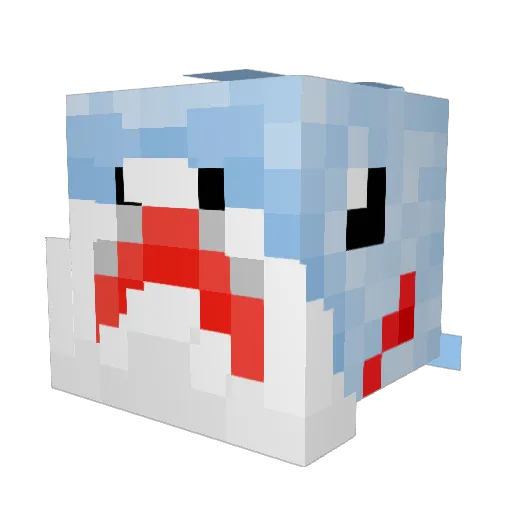 IcyPrison Minecraft avatar head, 3D render