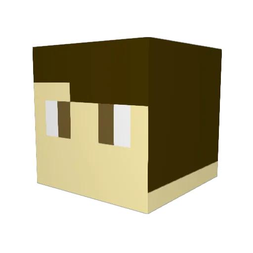 IcyPvP Minecraft avatar head, 3D render