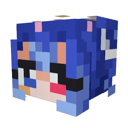 IcyRayne Minecraft avatar head, 3D render